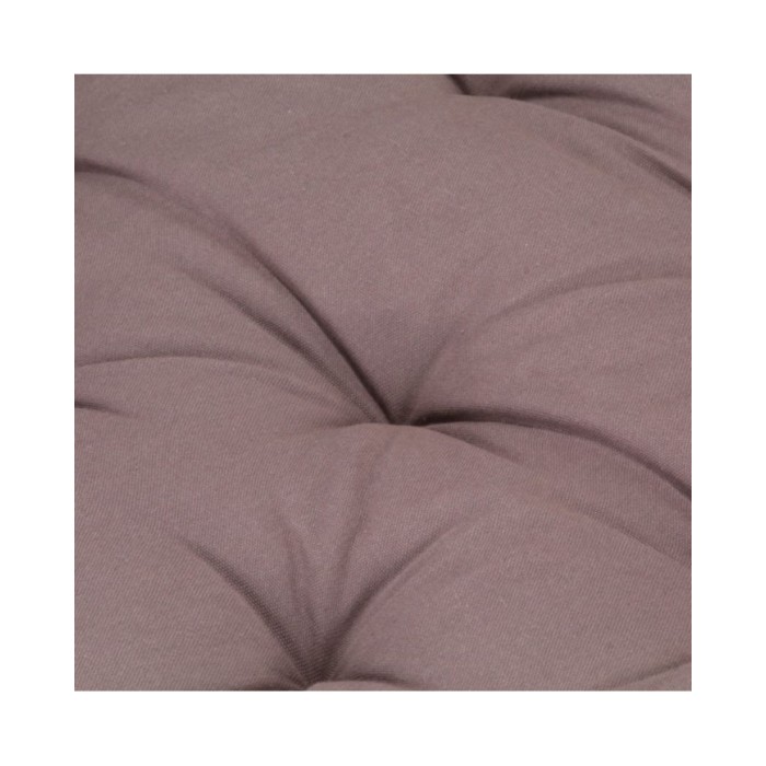 Coussin de plancher de palette Coton 120x80x10 cm Taupe
