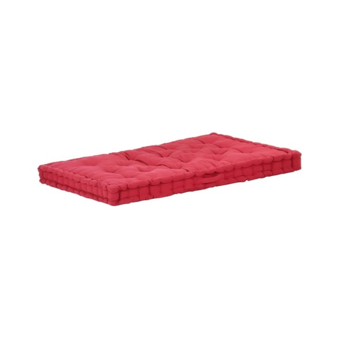 Coussin de plancher de palette Coton 120x80x10 cm Bordeaux