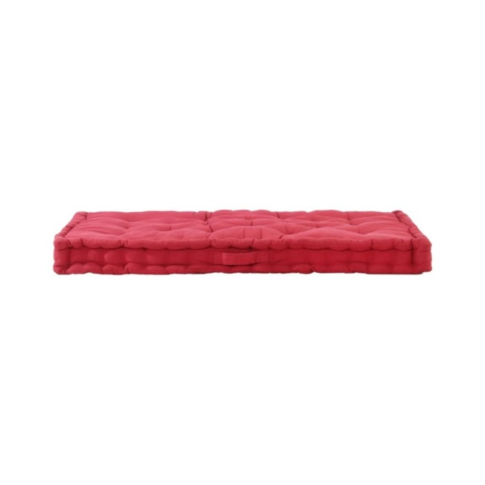 Coussin de plancher de palette Coton 120x80x10 cm Bordeaux