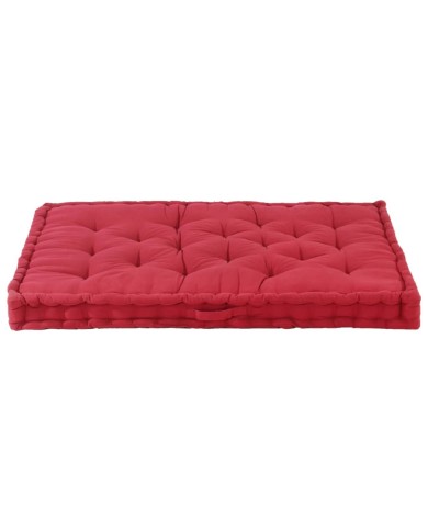 Coussin de plancher de palette Coton 120x80x10 cm Bordeaux