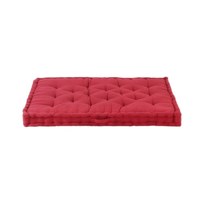 Coussin de plancher de palette Coton 120x80x10 cm Bordeaux