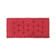 Coussin de plancher de palette Coton 120x80x10 cm Bordeaux