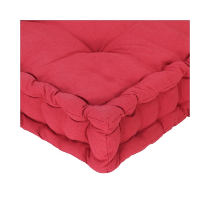 Coussin de plancher de palette Coton 120x80x10 cm Bordeaux