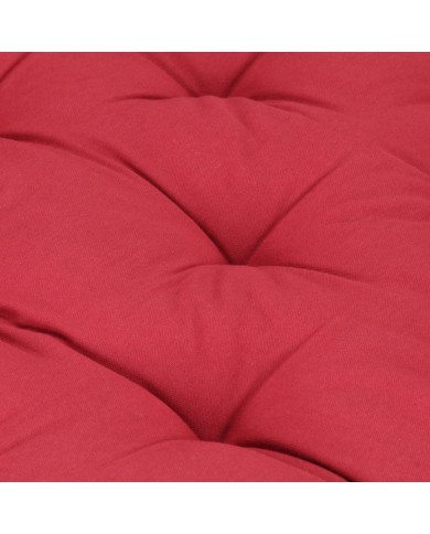 Coussin de plancher de palette Coton 120x80x10 cm Bordeaux
