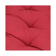 Coussin de plancher de palette Coton 120x80x10 cm Bordeaux