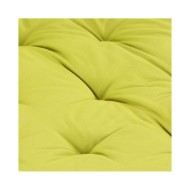 Coussin de plancher de palette Coton 120x80x10 cm Vert
