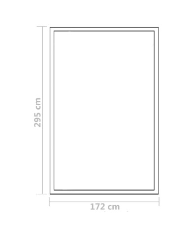 Serre Aluminium 302x190x195 cm 11,19 m³