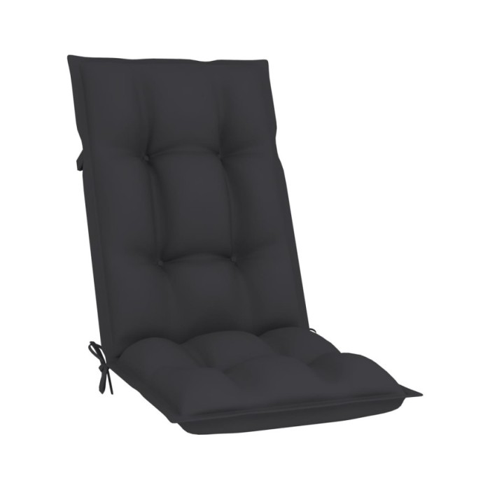 Coussins de chaise de jardin 4 pcs Anthracite 120x50x7 cm