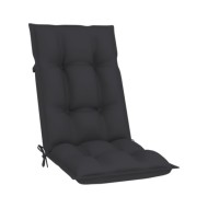 Coussins de chaise de jardin 4 pcs Anthracite 120x50x7 cm