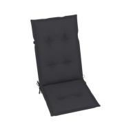 Coussins de chaise de jardin 4 pcs Anthracite 120x50x7 cm
