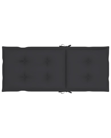 Coussins de chaise de jardin 4 pcs Anthracite 120x50x7 cm