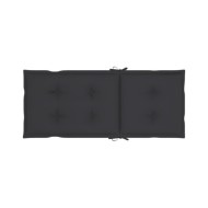 Coussins de chaise de jardin 4 pcs Anthracite 120x50x7 cm