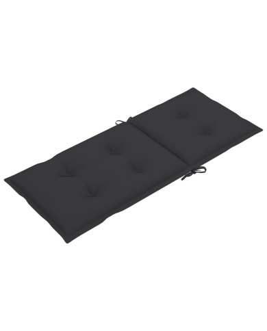 Coussins de chaise de jardin 4 pcs Anthracite 120x50x7 cm