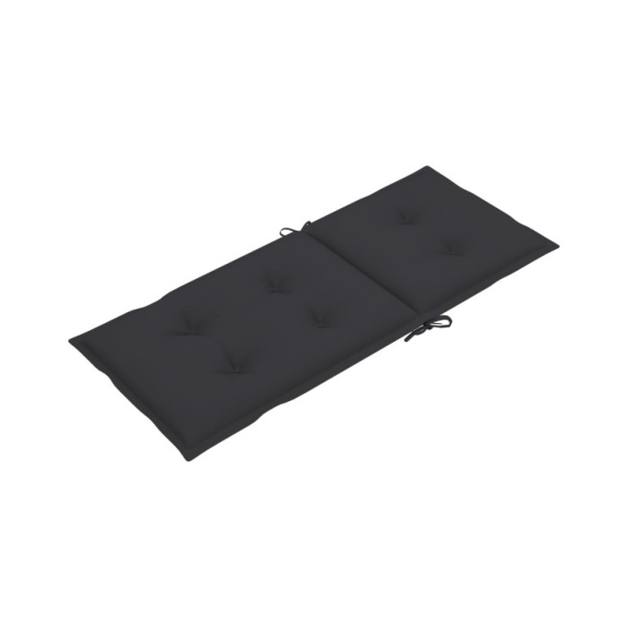 Coussins de chaise de jardin 4 pcs Anthracite 120x50x7 cm