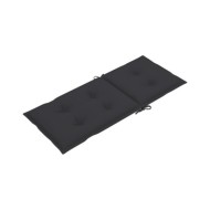 Coussins de chaise de jardin 4 pcs Anthracite 120x50x7 cm