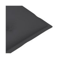Coussins de chaise de jardin 4 pcs Anthracite 120x50x7 cm