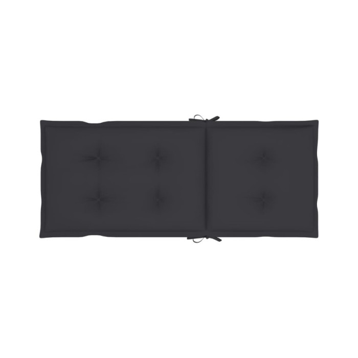 Coussins de chaise de jardin 6 pcs Anthracite 120x50x7 cm