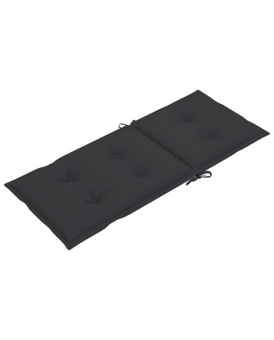 Coussins de chaise de jardin 6 pcs Anthracite 120x50x7 cm