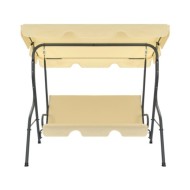 Balancelle de jardin Blanc crème 170 x 110 x 153 cm