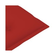 Coussins de chaise de jardin 4 pcs Rouge 120x50x7 cm