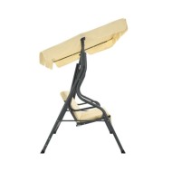 Balancelle de jardin Blanc crème 170 x 110 x 153 cm