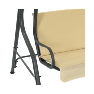 Balancelle de jardin Blanc crème 170 x 110 x 153 cm
