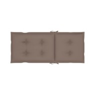 Coussins de chaise de jardin 4 pcs Taupe 120x50x7 cm