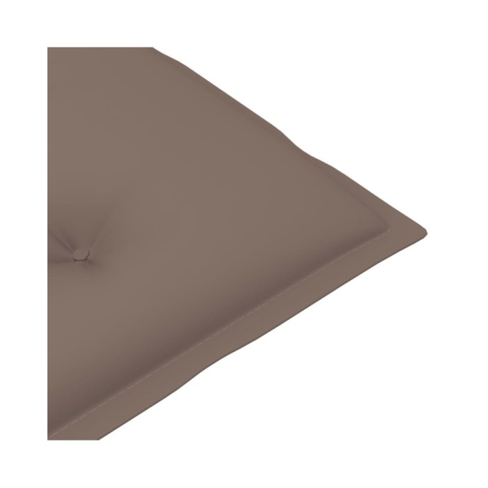 Coussins de chaise de jardin 4 pcs Taupe 120x50x7 cm