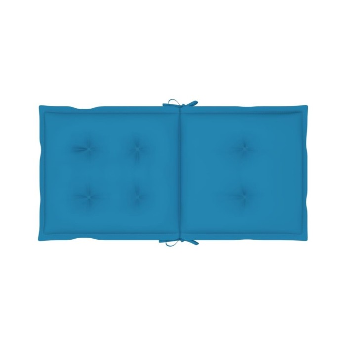 Coussins de chaise de jardin 6 pcs Bleu 100x50x7 cm