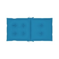 Coussins de chaise de jardin 6 pcs Bleu 100x50x7 cm