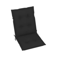 Coussins de chaise de jardin 4 pcs Noir 100x50x7 cm