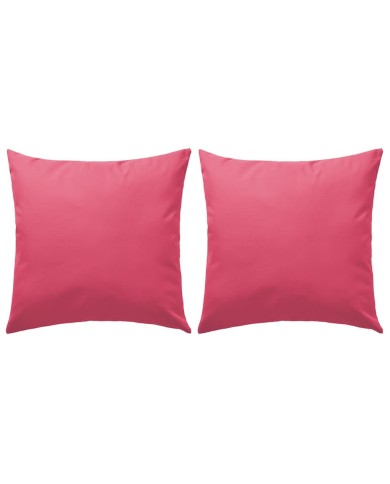 Oreiller d'extérieur 2 pcs 60 x 60 cm Rose