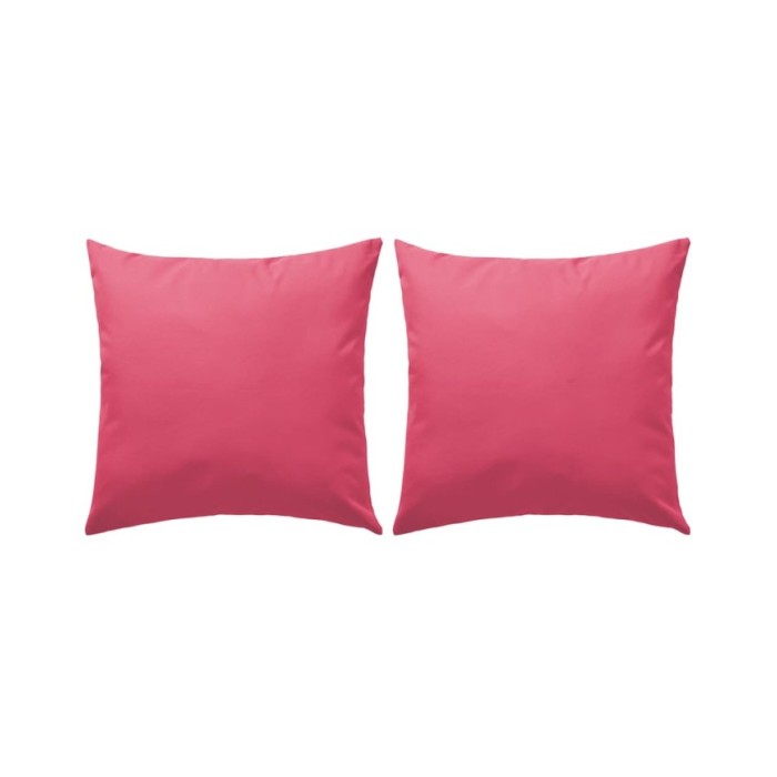 Oreiller d'extérieur 2 pcs 60 x 60 cm Rose
