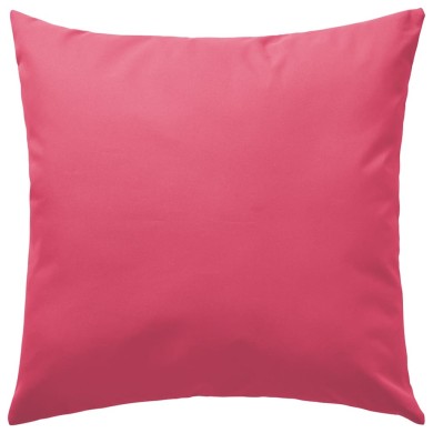 Oreiller d'extérieur 2 pcs 60 x 60 cm Rose