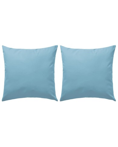 Oreiller d'extérieur 2 pcs 60 x 60 cm Bleu clair