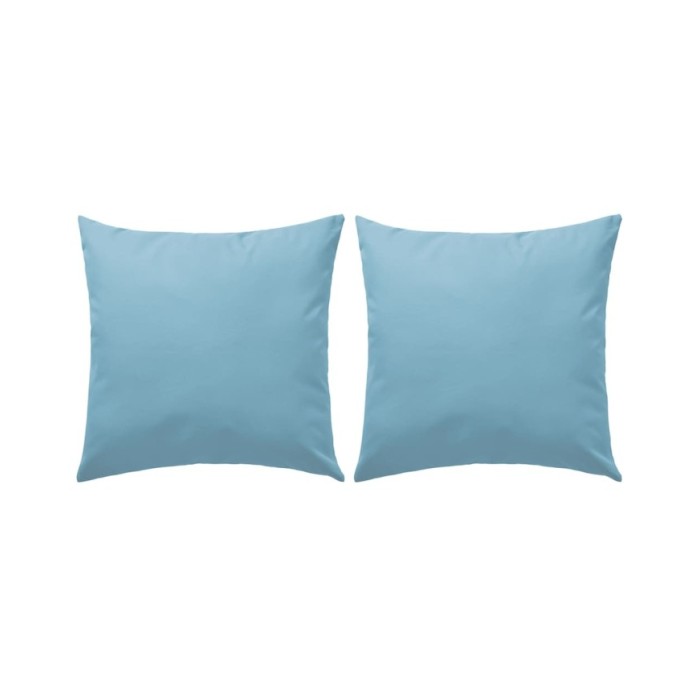 Oreiller d'extérieur 2 pcs 60 x 60 cm Bleu clair