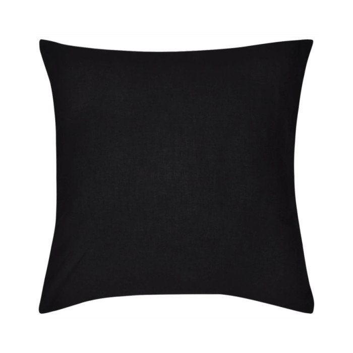 Housses de coussin 4 pcs Coton Noir 50x50 cm 