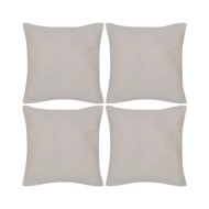 Housses de coussin 4 pcs Coton Beige 50x50 cm 