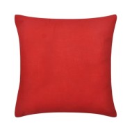 Housses de coussin 4 pcs Coton Rouge 80x80 cm