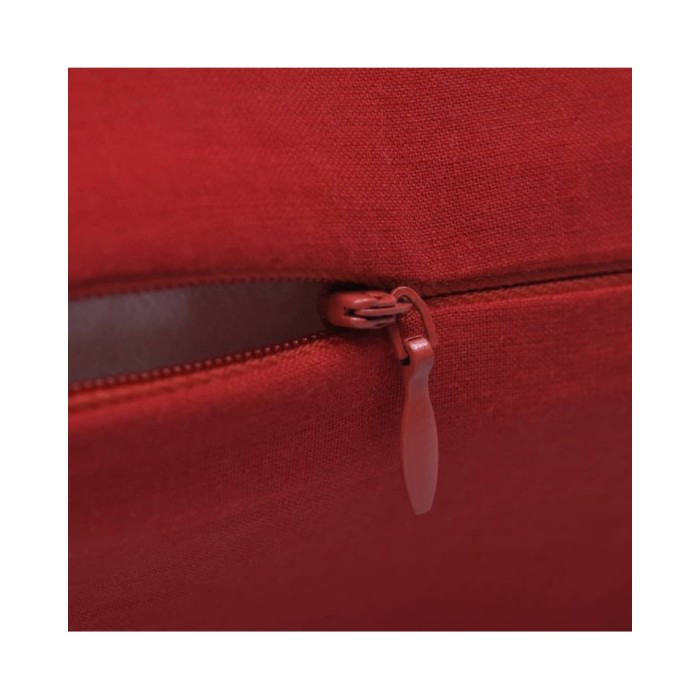 Housses de coussin 4 pcs Coton Rouge 80x80 cm