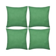 Housses de coussin 4 pcs Coton Vert 80x80 cm