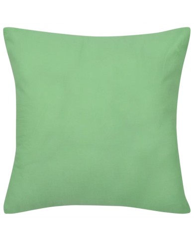 Housses de coussin 4 pcs Coton Vert pomme 80x80 cm