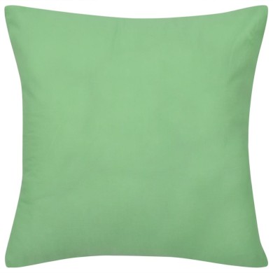 Housses de coussin 4 pcs Coton Vert pomme 80x80 cm