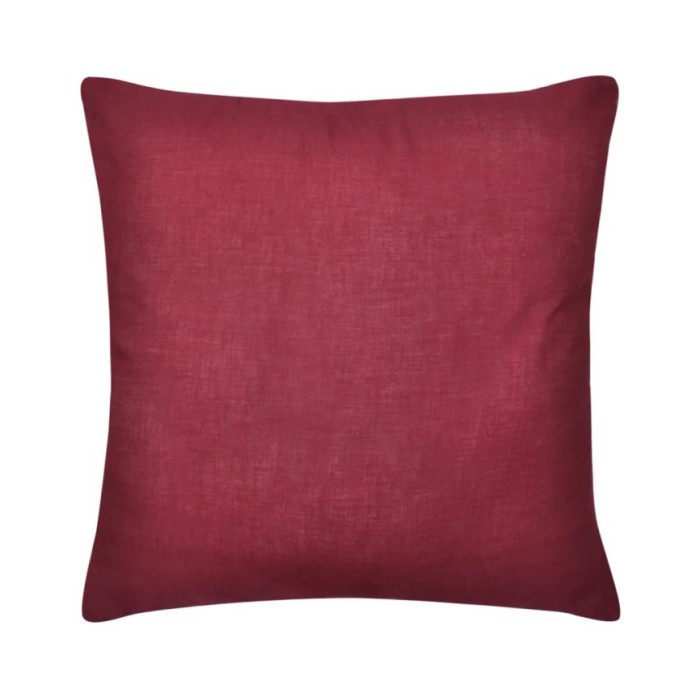 Housses de coussin 4 pcs Coton Bordeaux 50x50 cm 