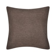 Housses de coussin 4 pcs Aspect de lin Marron 50x50 cm 