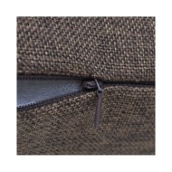 Housses de coussin 4 pcs Aspect de lin Marron 50x50 cm 