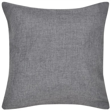 Housses de coussin 4 pcs Aspect de lin Anthracite 40x40 cm 