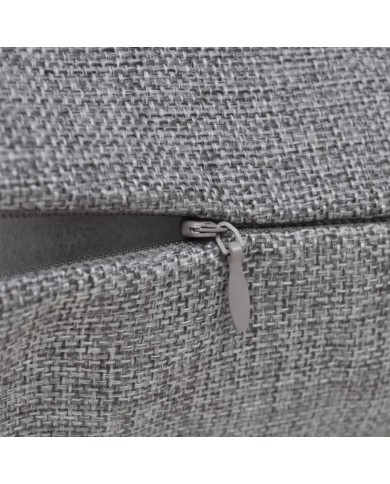 Housses de coussin 4 pcs Aspect de lin Anthracite 40x40 cm 