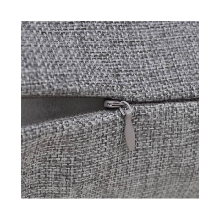 Housses de coussin 4 pcs Aspect de lin Anthracite 40x40 cm 