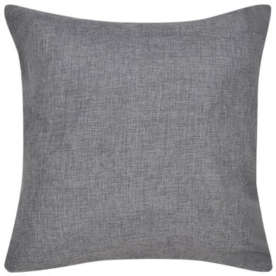 Housses de coussin 4 pcs Aspect de lin Anthracite 50x50 cm 